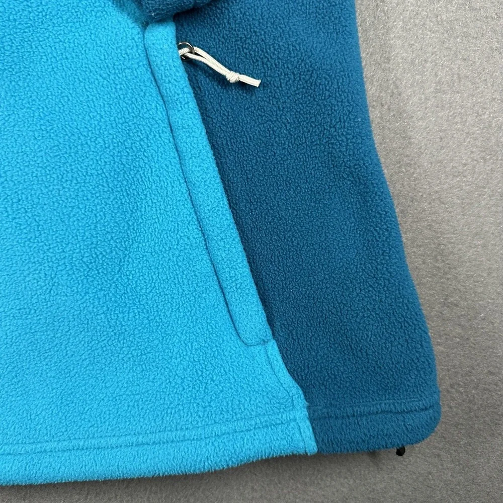 The North Face Fleece Jacket Womens XL Blue Teal Full Zip Outdoor Warm‎ Cozy